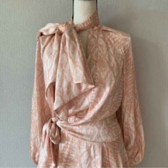 NWT Acler Bradley Cobra Wrap Long Sleeve Mini Dress - Picture 8 of 14